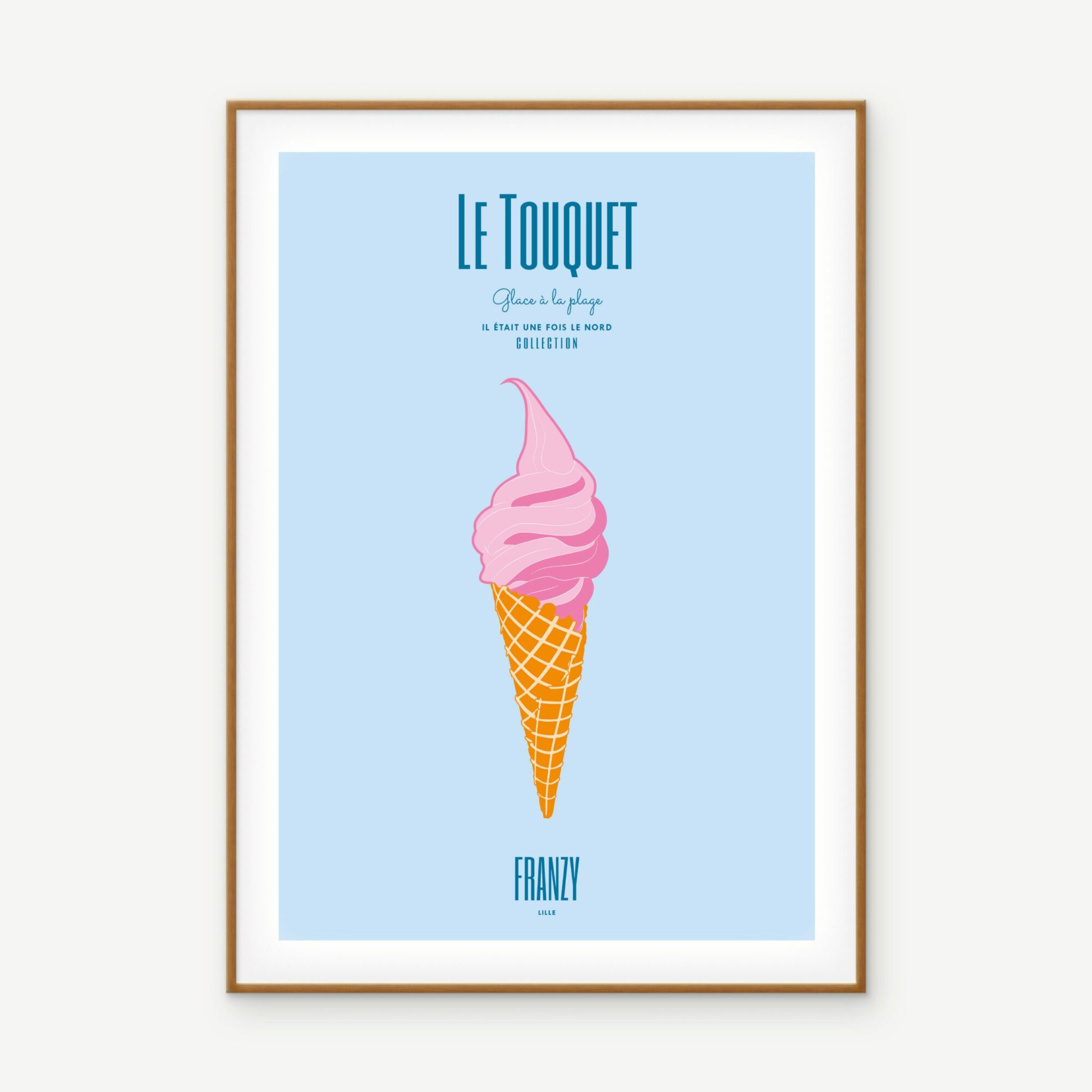 Illustration - Glace à la plage