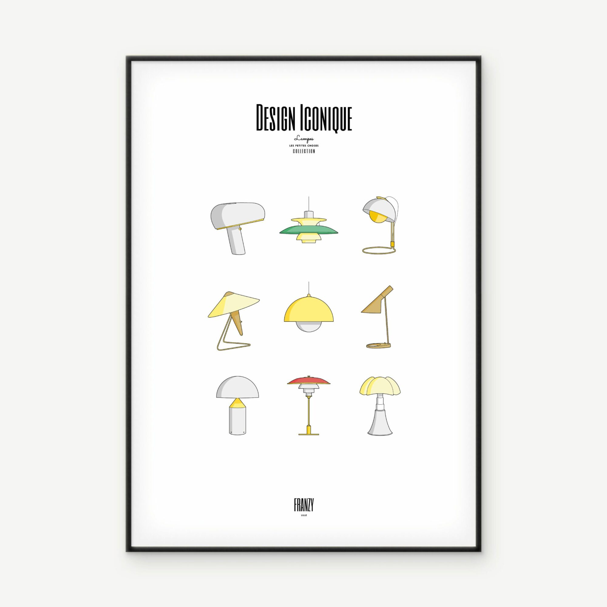 Illustration Color - Lampes Iconiques